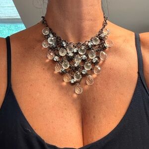 Chic Black Crystal Necklace